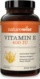 Naturewise Vitamin E 400 Iu Softgels (180Mg Dl-Alpha) - Dairy Free, Gluten Free And Soy Free Antioxidant-Rich Dietary Supplement For Skin, Heart, And Immune Health Support - 2-Month Supply, 60 Count60 Count (Pack Of 1)