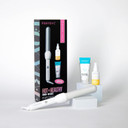 Foxybae Hot + Healthy White Sparkle Gift Set, Includes White Sparkling 32Mm Curling Wand, Hot In Here Uv Heat Protectant Spray, Lock It Down Styling Cream