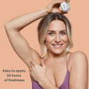 The Natural Deodorant Co, Active Deodorant Balm Orange & Bergamot 55G, Aluminium Free, Plastic Free, Extra Strength