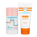 Megababe Underarm 2-Piece Bundle - Rosy Pits Daily Deodorant 2.6 Oz & Happy Pits Underarm Mask 3 Fl Oz | Odor Protection, Aluminum Free