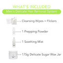 Sugar Me Smooth Menã¢ÂS Delicate Body Sugar Wax Kit ÃÂ Gentle On Skin And Less Painful Hair Removal In A Simple System, No Strips, No Heat, Water Soluble All-Natural Solution For All Skin & Hair Types