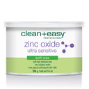 Clean + Easy Zinc Oxide Ultra Sensitive Hair Removal Depilatory Soft Wax, Soothes And Calms Skin Before And After Waxing - Perfect For Delicate Skin, Removes Fine To Medium Hair, 14Ozzinc Oxide