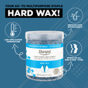 Starpil Wax 600G / 1.3 Lb Blue Hard Wax Beads For Painless Hair Removal, Stripless Wax Beads, Polymer Blend Low Temperature Wax For Face, Bikini, Brazilian, Legs, Underarm, Back And Chestblue