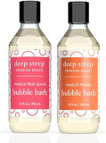Deep Steep Bubble Bath, 10Oz (2 Pack) (Aromatherpy) (Energizing- Passion Fruit Guava & Mango Papaya)