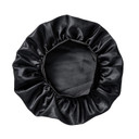 Red By Kiss Kids Satin Bonnet With Wide Band, Sleep Cap For Kids, Bonnet For Boys And Girls (Black)