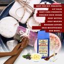 Ancient Health Remedies Organic, Unrefined, Raw Natural Cocoa (Cacao) Butter 1 Lb (16 Oz) Block Bulk Rich Chocolate Aroma For Lip Balms, Stretch Marks, Diy Base For Body Butter (Usa)