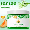 Spa Redi  Sugar Body Scrub, Cucumber Melon, 16 Oz, Exfoliating, Moisturizing, Hydrating And Nourishing, Glow, Polish, Smooth And Fresh Skin - Body Exfoliator