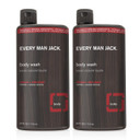 Every Man Jack Menã¢ÂS Body Wash + Deodorant Set - Cleanse All Skin Types And Fight Odors With Naturally Derived Ingredients And A Cedar + Red Sage Scent - 24Oz. Body Wash Twin Pack + Deo Twin Pack