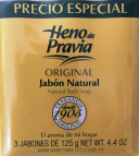 Heno De Pravia Natural Bath Soap 4Oz (3 Soaps Total)