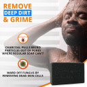 Solpri Shield Exfoliating Charcoal Soap Bar For Athlete'S Foot With Lemongrass Tea Tree 4 Oz (Two-Pack)