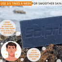 Solpri Shield Exfoliating Charcoal Soap Bar For Athlete'S Foot With Lemongrass Tea Tree 4 Oz (Two-Pack)