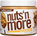 Nuts N More Chocolate Maple Pretzel Peanut Butter Spread, Added Protein All Natural Snack, Low Carb, Low Sugar, Non-Gmo, High Protein Flavored Nut Butter (15 Oz Jar)