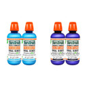Therabreath Fresh Breath Oral Rinse, Icy Mint, 16 Ounce Bottle (Pack Of 2) And 24 Hour Healthy Gums Periodontist Formulated Oral Rinse, 16 Ounce (Pack Of 2)