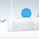 Panasonic Portable Water Flosser, 2-Speed Battery-Operated Oral Irrigator With Collapsible Design For Travel  Ew-Dj10-W (White)