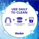 Efferdent Retainer Cleaning Tablets, Denture Cleanser Tablets for Dental Appliances, Fresh & Clean, Minty Fresh, 90 Tablets