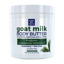 Kiss My Face Goat Milk Body Butter - Rosemary + Tea Tree - Antioxidant Blend Of Olive Oil, Aloe & Liposomal Vitamin C - 3Xbiotic Complex - Cruelty-Free - 6 Oz Jar