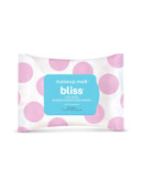 Bliss - Makeup Melt Oil-Free Makeup Remover Wipes | Facial Cleansing Wipes W/Chamomile, Aloe & Marshmallow Root For Hydrating Skin | All Skin Types | Vegan | Cruelty Free | Paraben Free | 30 Ct