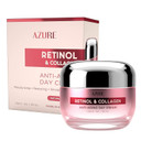 Azure Retinol & Collagen Day Cream - Anti Aging, Restoring & Hydrating Moisturizer - Reduces Fine Lines, Evens Tone - 50Ml / 1.69 Fl.Oz