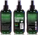 Clarifying Toner With Msm, Tea Tree & Neem Hydrosol, Complexion Control For Face & Body  Helps Reduce Appearance Of Pore Size, Controls Oil To Tone, Balance & Hydrate Skin - 8 Oz