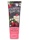 Bath And Body Works Strawberry Pound Cake Body Cream 8 Ounce Full Size