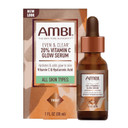 Ambi Even & Clear Vitamin C Infused Glow Serum For All Skin Types To Help Cleanse Skin, Brighten Skin, Even Skin Tone, Extract, 1 Ounce