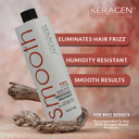 Keragen - Brazilian Keratin Smoothing Treatment, Blowout Straightening System For Dry And Damaged Hair - Forte, Sulfate Free - Eliminates Curls And Frizz, Medium To Coarse Hair (16 Oz)