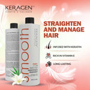 Keragen - Brazilian Keratin Smoothing Treatment, Blowout Straightening System For Dry And Damaged Hair - Forte, Sulfate Free - Eliminates Curls And Frizz, Medium To Coarse Hair (16 Oz)