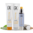Gk Hair Global Keratin Moisturizing Shampoo And Conditioner Sets (3.4 Oz/100Ml) With Leave In Cashmere Smoothing Styling Cream (1.69 Fl Oz/50Ml) For Color Treated Dry Damaged Frizzy Hair