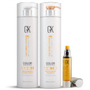 Global Keratin Gk Hair Moisturizing Shampoo & Conditioner 1000Ml - Serum - 100% Pure Organic Argan Oil 1.69 Fl Oz