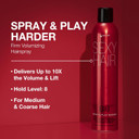Sexyhair Big Spray & Play Harder Firm Volumizing Hairspray | All Day Hold And Shine | Up To 72 Hour Humidity Resistance