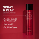 Sexyhair Big Spray & Play Volumizing Hairspray | Hold And Shine | Up To 72 Hour Humidity Resistance | All Hair Types