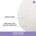 Biolage Hydra Source Styling Mousse | Provides Body & Natural Movement | Medium Hold | For Dry Hair | Paraben-Free | Vegan | 8.5 Fl. Oz