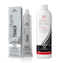 Wella Colorcharm Permanent Crã£Â¨Me Toner, Free Of Animal-Derivied Ingredients, Parabens Free, Gluten Free, T12 Silver Mist + 10 Vol. Cream Developer