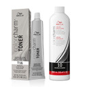 Wella Colorcharm Permanent Crã£Â¨Me Toner, Free Of Animal-Derivied Ingredients, Parabens Free, Gluten Free, T16 Polar Ice + 10 Vol. Cream Developer