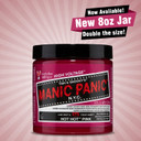 Manic Panic Hot Hot Pink Hair Dye  Classic High Voltage - Semi Permanent Hair Color - Medium Pink Shade - Glows In Blacklight  For Dark & Light Hair - Vegan, Ppd & Ammonia Free 8Oz