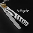 Suvorna 6.5 Barber Thinning Shears For Hair Cutting, Trimming & Styling. Precision 30 Teeth Razor Sharp Edge. Texturizing, Layering, Blending Scissors For Bangs. Best For Salons & Home Use
