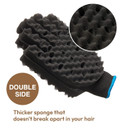 Red By Kiss Ambidextrous Twist Sponge Glove Long Lasting Curl Hair Twist Sponge Brush (Double Side)