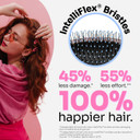 Wet Brush Original Detangling Brush, Pink (Digital Daydream) - Detangler Brush With Soft & Flexible Bristles - Detangling Brush For Curly Hair - Tangle-Free Brush For Straight, Thick, & Wavy Hairdaydream Pink