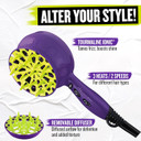 Bed Head Curls-In-Check 1875W Hair Diffuser Dryer | Great For Curly Hair