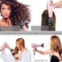 Nition Negative Ions Ceramic Hair Dryer With Diffuser Attachment,Ionic Blow Dryer Quick Drying,1875 Watt 2 Speed / 3 Heat Settings,Cool Shot Button,Lightweight,Rose Pinkpink