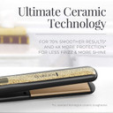 Remington S6501 1 Ultimate Ceramic Flat Iron With Protection Against Frizz, Smooth Glide Hair Straightener, High Heat And Temperature Lock