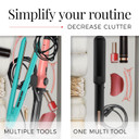 Remington One 3 In 1 Flat Iron Hair Straightener, Curling Iron And Wand 1 1/4" Multi-Styler Hair Iron W/ Adjustable Heat Range & Auto Shut-Off For Fine & Thick Hair, Smooth, Curly Or Wavy3 In 1 Flat Iron Curling Iron
