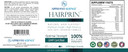 Hairprin - Promote Hair Regrowth And Help Boost Scalp Circulation. 60 Vegan Friendly Capsules. 1 Bottle Supply