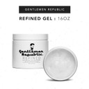 Gentlemen Republic 16Oz Refined Gel - Professional Formula For 24 Hour Shine And Hold, Humidity Resistant, 100% Alcohol-Free And Never Flakes, Made In The Usa