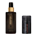 Sebastian Professional Dark Oil & Microweb Fiber, Lightweight Hair Oil With Flexible Texturizing Spray