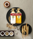 Daeng Gi Meo Ri - Ki Gold Ginseng Blossom Shampoo & Treatment Set, Real Ginseng Inside, Herbal Shampoo, Hair Growth, Preventing Hair Loss, 710Ml Each