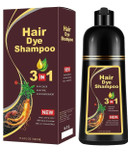 Dimilano Black, Dark Brown & Chestrnut Brown Hair Dye Shampoo For Gray Hair, Herbal Ingredients Shampoo 3 In 1 Unisex, Grey Coverage Shampoo 500Ml Or 17.6 Fl. Oz. (Chestnut Brown)Chestnut Brown