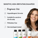 No Nothing Sensitive Shampoo For Color Treated Hair - Fragrance Free Shampoo - Hypoallergenic, Vegan, Paraben Free And Clear Shampoo - Unscented Shampoo For Sensitive Scalp And Skin  10.15 Oz