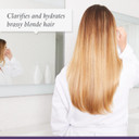Philip Kingsley Pure Blonde Booster Color-Correcting Purple Shampoo For Blonde Silver Gray Brassy Colored Highlighted Bleached Hair Weekly Toner, 8.45 Oz8.45 Ounce