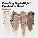 Revlon Eyeshadow Palette, Colorstay Day To Night Up To 24 Hour Eye Makeup, Velvety Pigmented Blendable Matte & Shimmer Finishes, 555 Moonlit, 0.16 Oz555 Moonlit